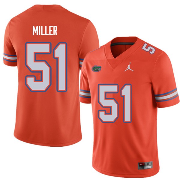 Jordan Brand Men #51 Ventrell Miller Florida Gators College Football Jerseys Orange